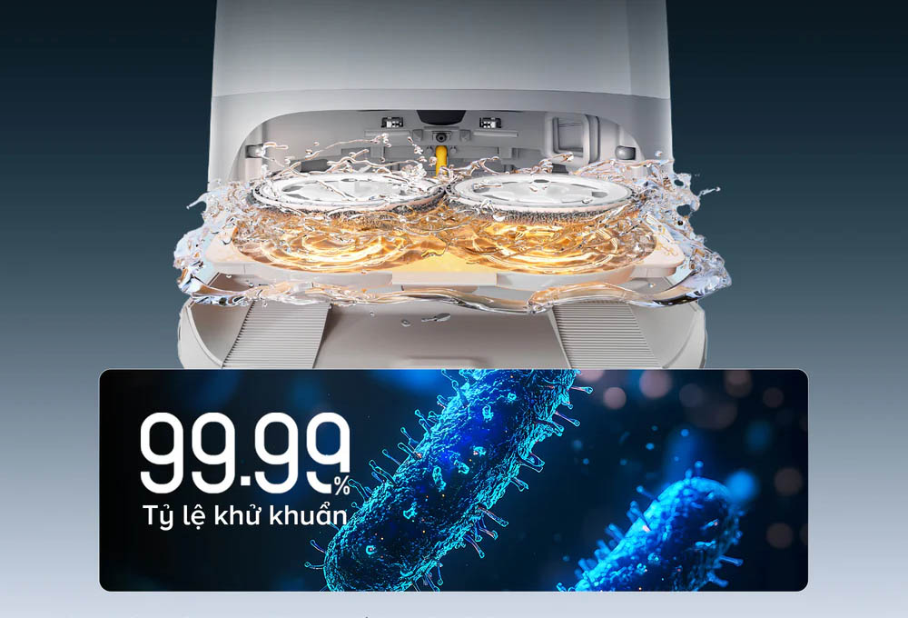 Robot Hút Bụi Roborock Curv 2 Pro khử khuẩn tận gốc