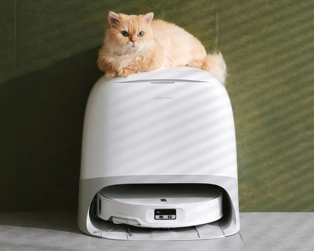 Robot Hút Bụi Roborock Curv 2 Pro Màu Trắng có thiết kế siêu mỏng