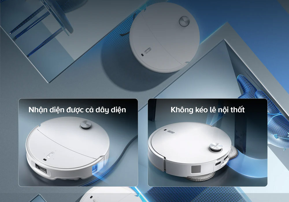 Robot Hút Bụi Roborock Curv 2 Pro có cảm biến Reactive AI