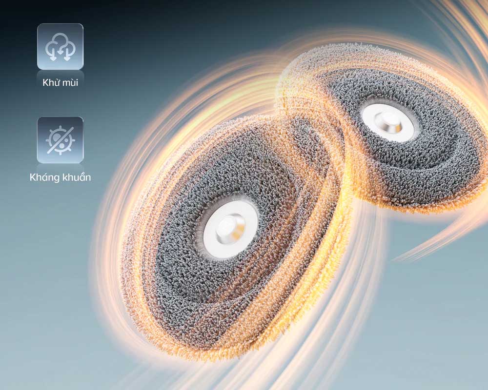 Robot Hút Bụi Roborock Curv 2 Pro duy trì giẻ lau luôn khô thoáng