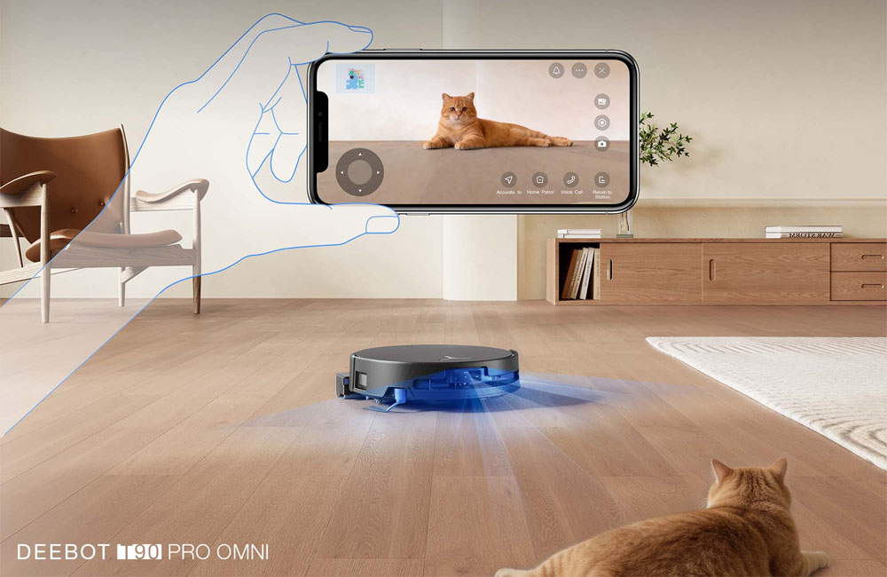Robot Hút Bụi Ecovacs T90 PRO OMNI tiện lợi với nhà nuôi thú cưng