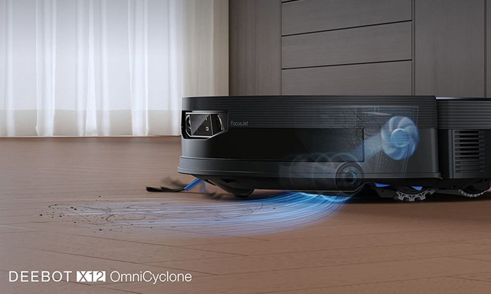 Robot Hút Bụi Ecovacs X12 OmniCyclone có Công nghệ hút chân không BLAST