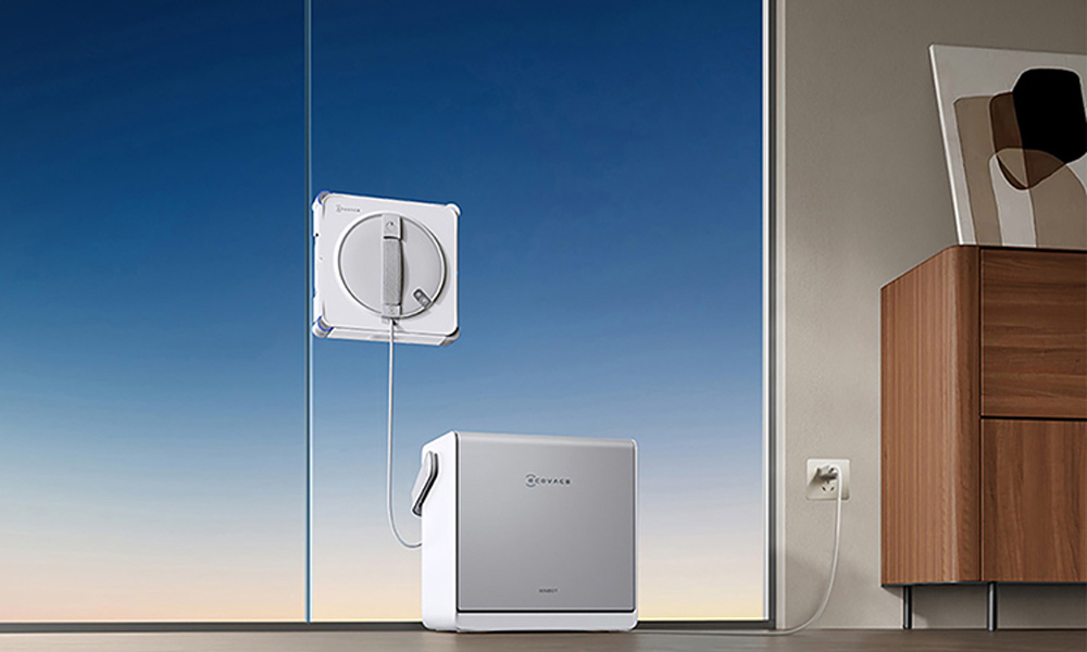 Robot lau kính Ecovacs W2S Omni dễ dàng hòa hợp với mọi không gian