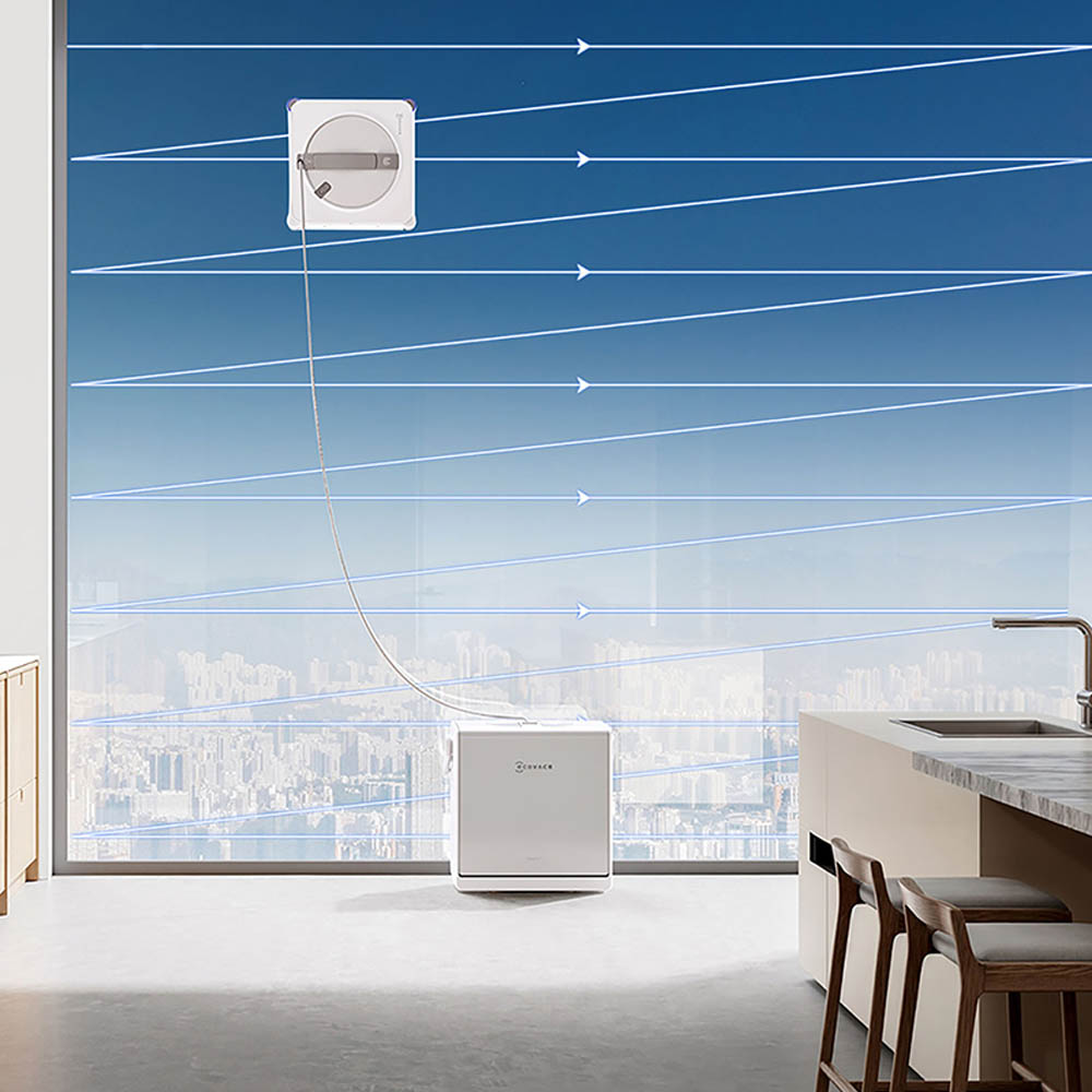 Robot lau kính Ecovacs W2S Omni có hệ thống điều hướng WIN-SLAM 4.0