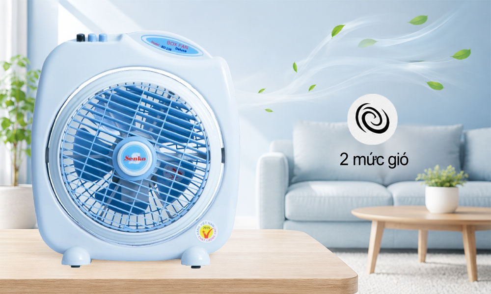 Senko BD230 trang bị 2 tốc độ gió với nút nhấn điều chỉnh