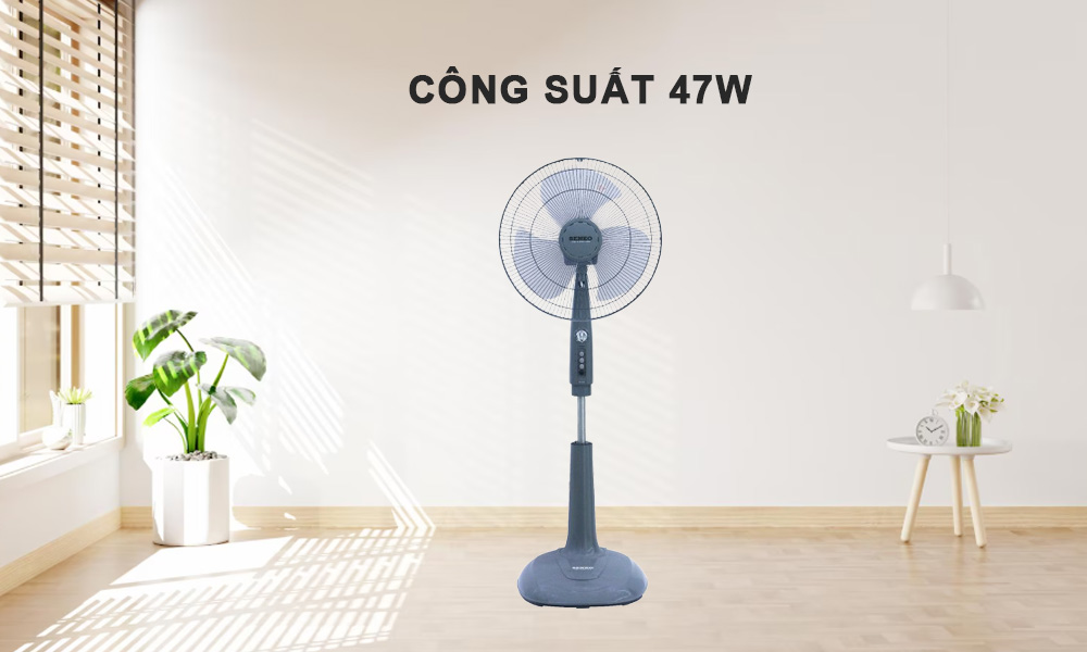 Senko DH1600 có công suất 47W làm mát nhanh chóng