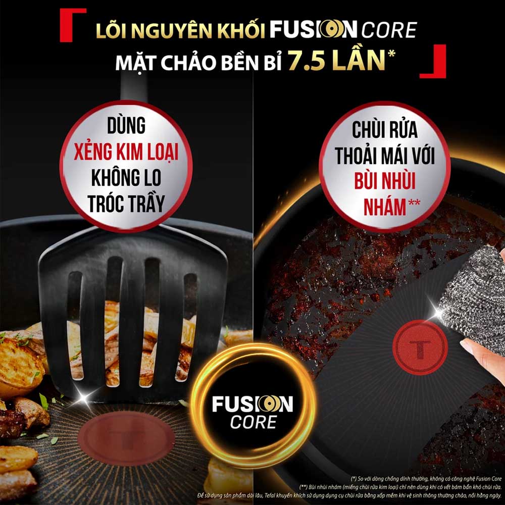 Công nghệ lõi nguyên khối Fusion Core đun nấu hiệu quả