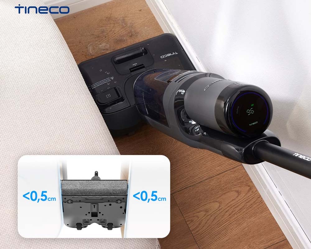Tineco Floor One S6 Stretch Extreme làm sạch nơi khó tiếp cận