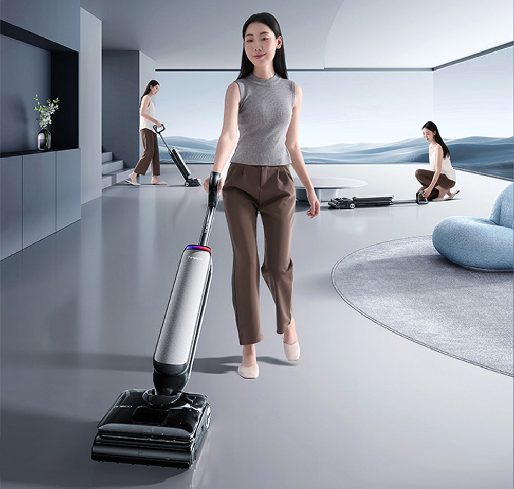 Tineco Floor One S9 Artist Steam Pro có viên pin lớn