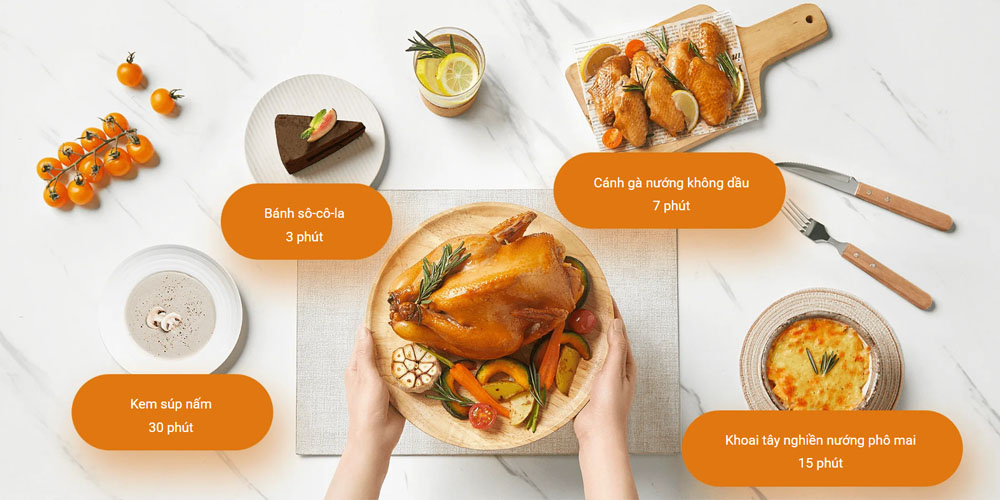 Xiaomi Microwave Oven EU tích hợp tính năng hẹn giờ 