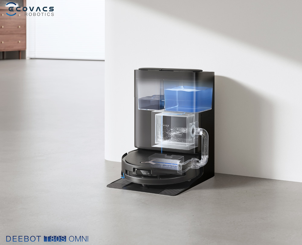 Robot Hút Bụi Thông Minh Ecovacs T80S OMNI có trạm sạc tự động hóa