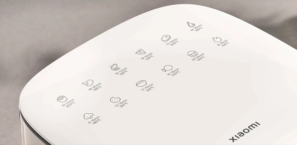 Xiaomi Air Fryer Essential EU có dải nhiệt độ linh hoạt từ 80 - 200°C