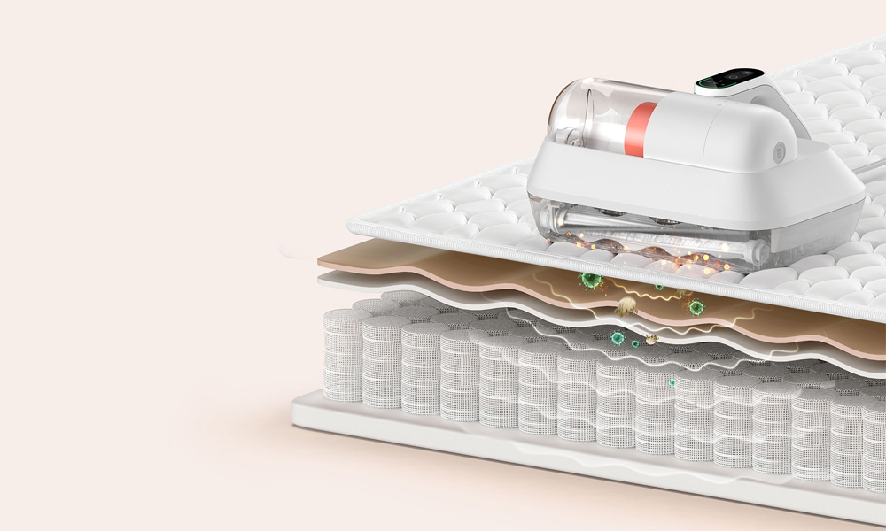 Xiaomi Dust Mite Vacuum Cleaner Pro EU có công nghệ chổi lăn xoắn điện