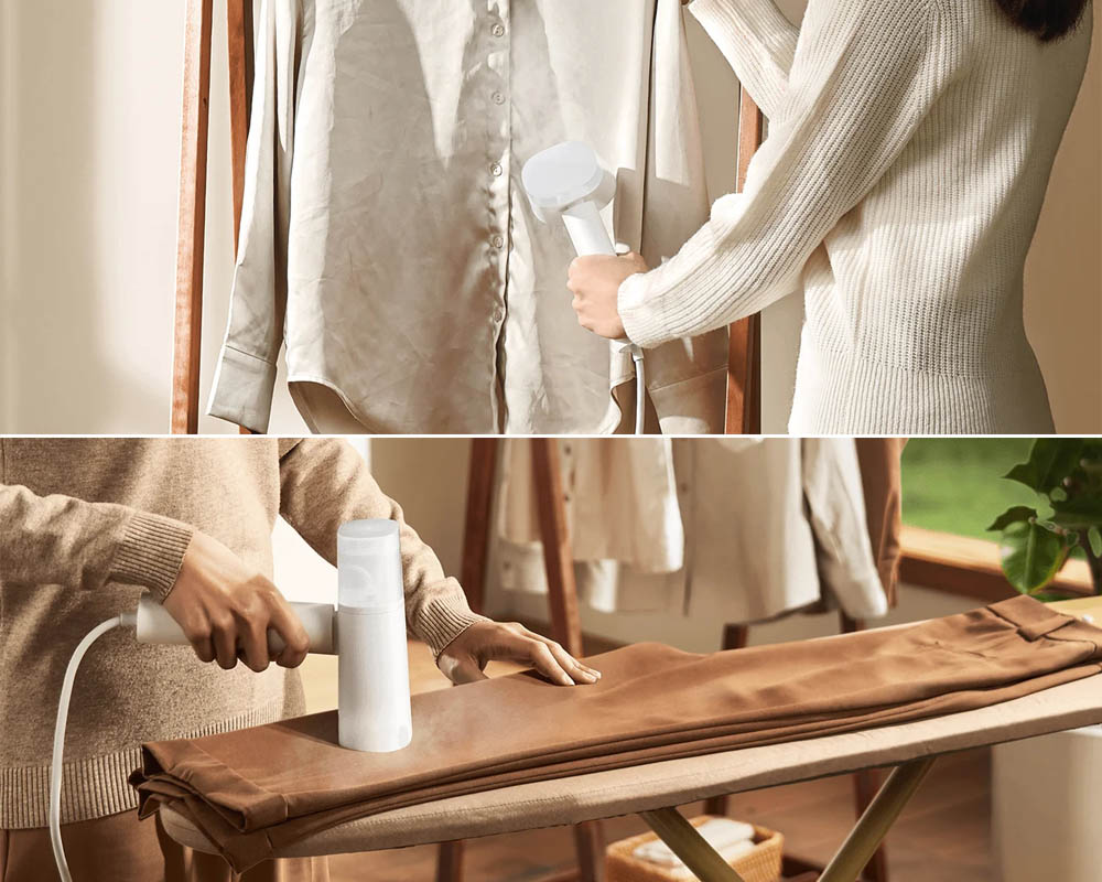 Xiaomi Handheld Garment Steamer EU linh hoạt với 2 cơ chế ủi