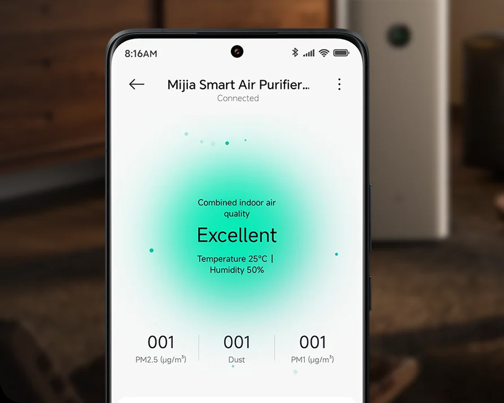 Dễ dàng quản lý Xiaomi Mijia Smart Air Purifier 6 Plus