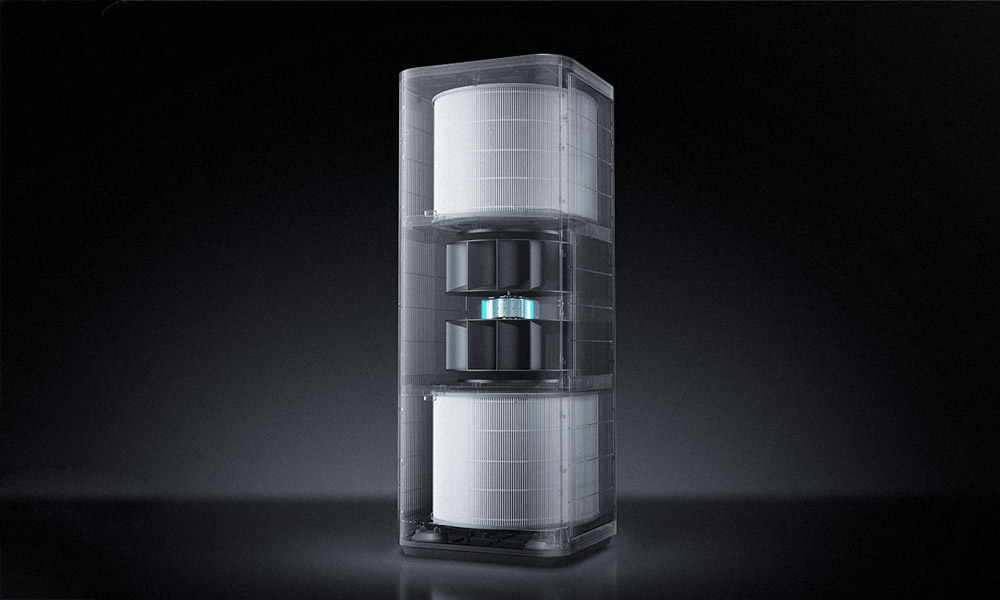 Xiaomi Mijia Smart Air Purifier 6 Plus thổi ra lượng gió cực lớn