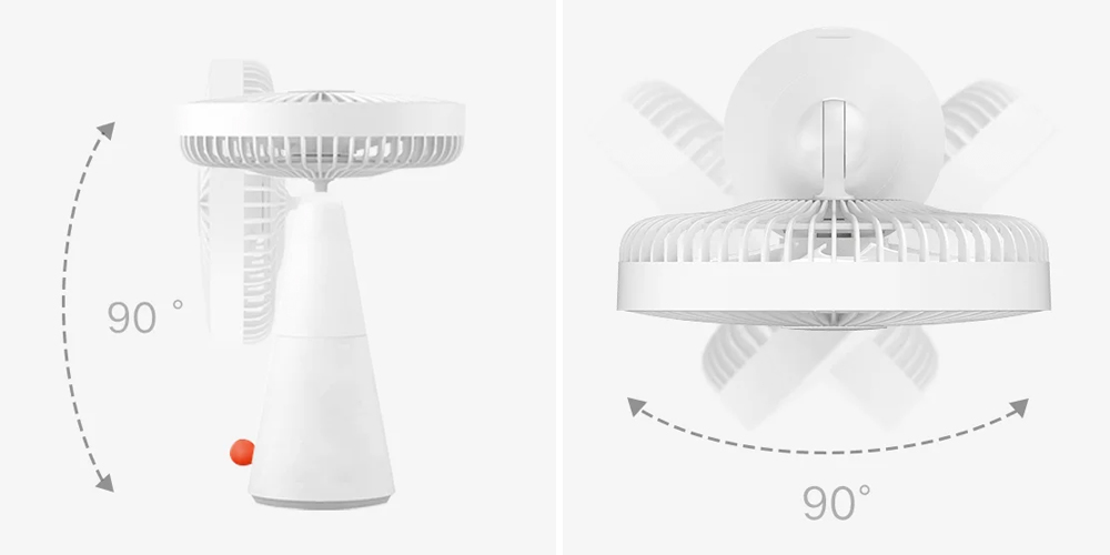 Xiaomi Rechargeable Mini Fan BHR6089GL tản gió đến mọi góc bàn