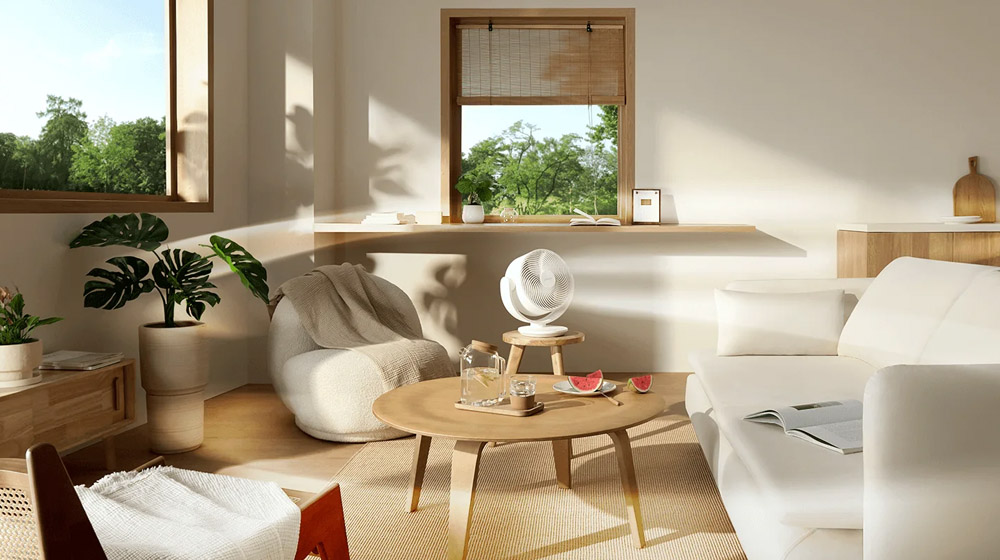 Xiaomi Smart Desktop Air Circulation Fan BHR9872EU có lưu lượng gió 1.180m³/h