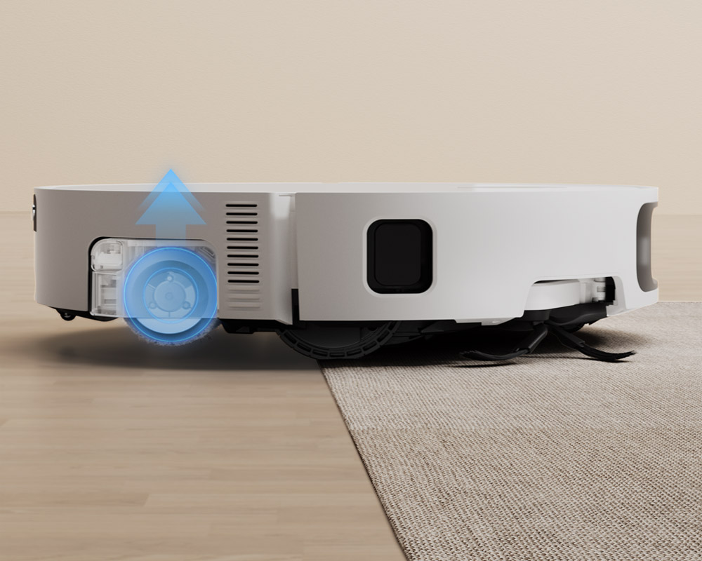 Xiaomi Vacuum 6 EU BHR08ZTEU nâng giẻ lau khi phát hiện thảm