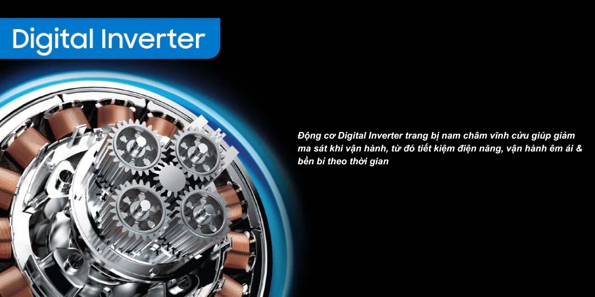 Công nghệ Digital Inverter trên Máy Giặt Sấy Samsung WD14BB944DGMSV