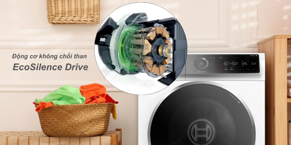 Động cơ EcoSilence Drive không chổi than vận hành êm ái