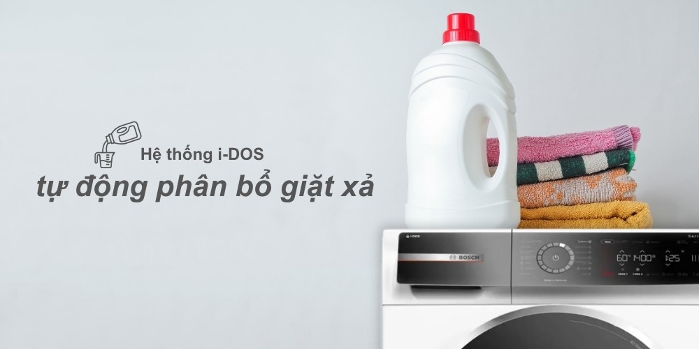 i-DOS tự động định lượng nước giặt và nước xả