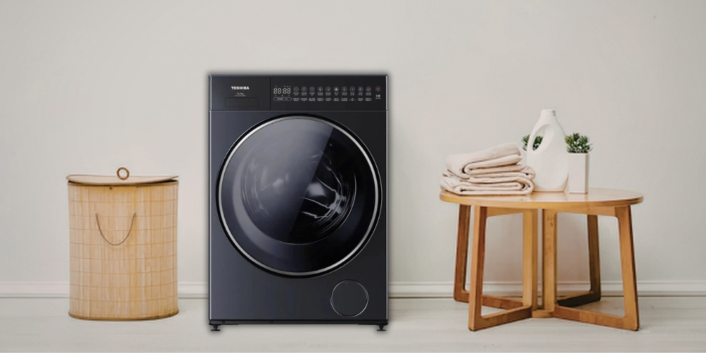 Khối lượng giặt 15 kg và sấy 9 kg phù hợp cho gia đình trên 7 thành viên