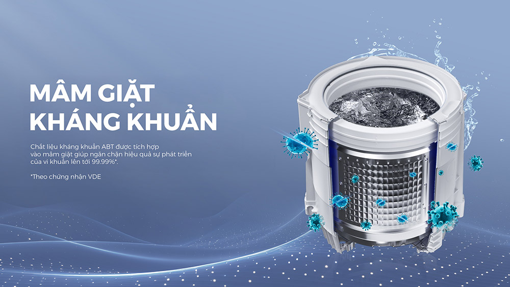 Mâm giặt ABT kháng khuẩn giúp bảo vệ sức khỏe gia đình