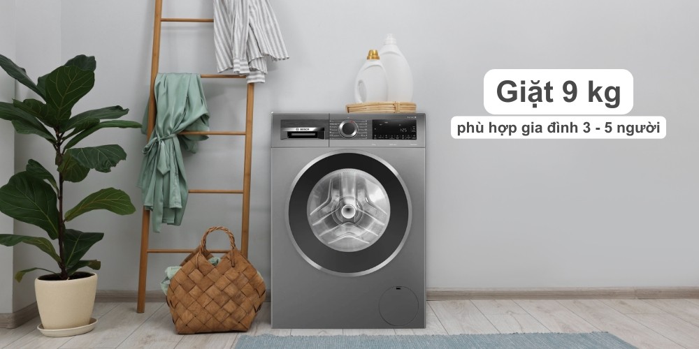 Máy Giặt 9 Kg WGG24401SG phù hợp gia đình từ 3 - 5 người