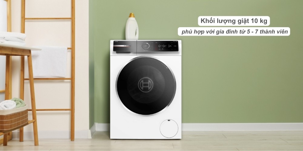 Máy Giặt Bosch 10 Kg WGB254A0SG khối lượng giặt 10 kg
