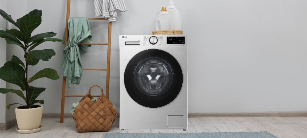 Máy giặt cửa trước FX1412N5S màu xám thiết kế hiện đại, sang trọng