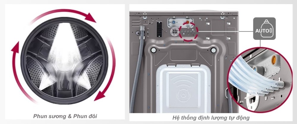 Máy giặt CWG27MDQRS tiết kiệm thời gian, dễ dàng quản lý chất tẩy rửa