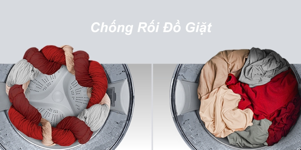 Máy giặt Hitachi 12 kg LTL 12MVW0T GG tích hợp công nghệ chống rối quần áo