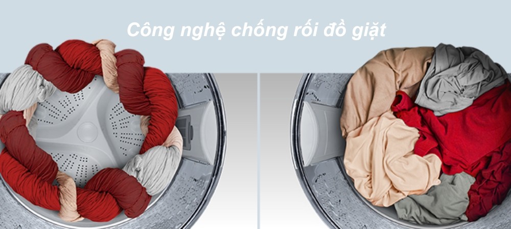 Máy Giặt Hitachi LTL 15MVW0T GG chống rối đồ giặt
