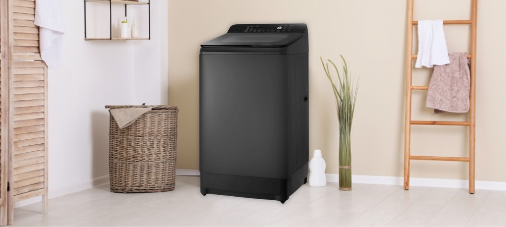 Máy Giặt Hitachi LTL 15MVW0T GG cửa trên, màu xám đậm hiện đại