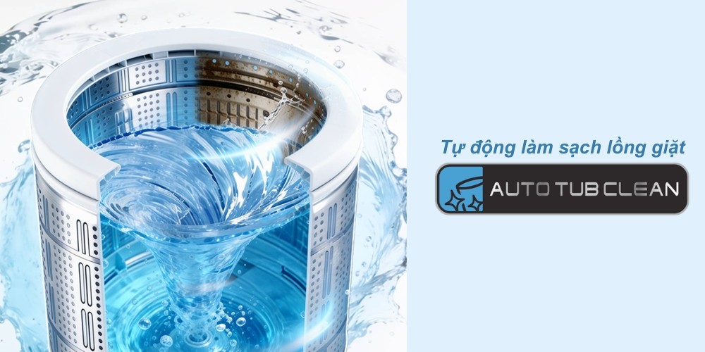 Máy Giặt Inverter ES-TN181ED-DG tự động làm sạch lồng giặt tiện lợi