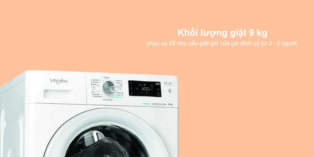 Máy Giặt Inverter FFB9458WVEE phù hợp gia đình từ 3 - 5 thành viên