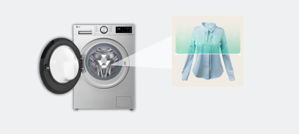 Máy Giặt LG 12 Kg FX1412N5S giặt thông minh AI DD 1.0 bảo vệ sợi vải hiệu quả hơn