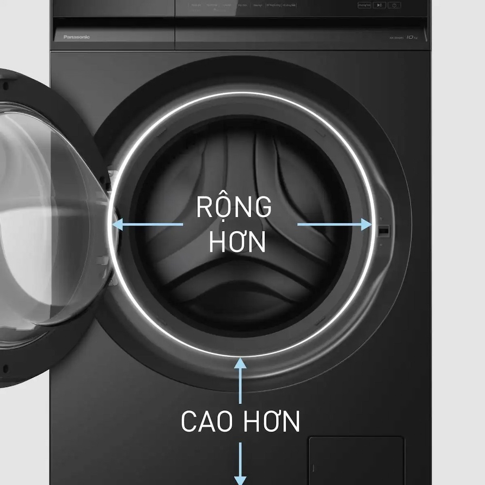 Máy Giặt Panasonic NA-20VDR1BVT cửa lồng giặt lớn 36 cm