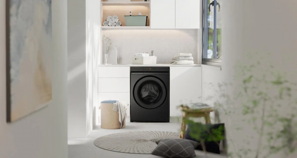 Máy giặt Panasonic NA-22VDG1BVT thiết kế tối giản màu đen