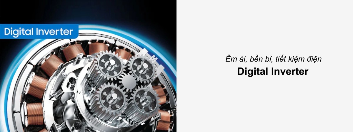 Máy Giặt Samsung Inverter WW14BB944DGBSV tiết kiệm điện năng