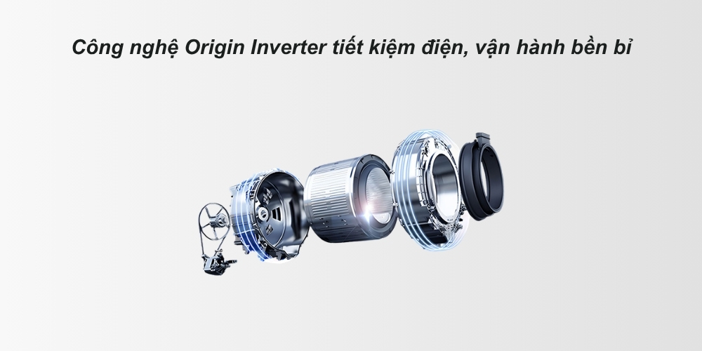 Máy Giặt Sấy Toshiba Inverter TWD-T35BP160MWV(MG) tiết kiệm điện