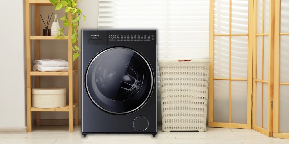 Máy Giặt Sấy TWD-T35BP160MWV(MG) thiết kế chắc chắn, tông màu thanh lịch