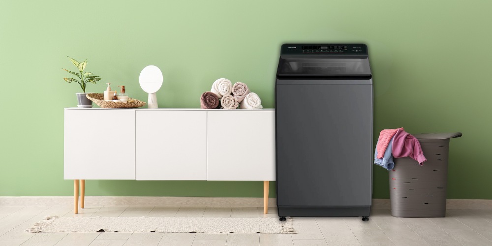 Máy Giặt Toshiba AW-T26D1400TV(MG) màu xám sậm, thiết kế sang trọng và hiện đại