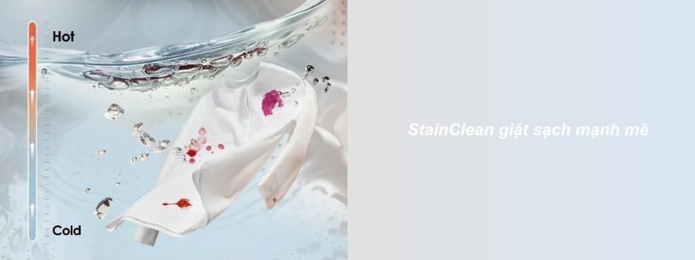 Máy Giặt (Washer) Whirlpool VWVD10502FG loại bỏ vết bẩn cứng đầu trên quần áo