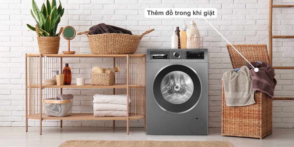 Máy Giặt WGG24401SG Series 6 hỗ trợ thêm đồ trong khi đang giặt
