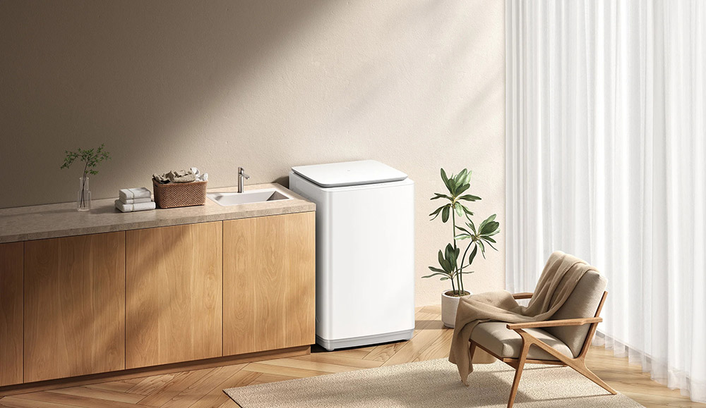 Máy Giặt Xiaomi TW130MJA08VN thiết kế cong tối giản màu trắng cổ điển