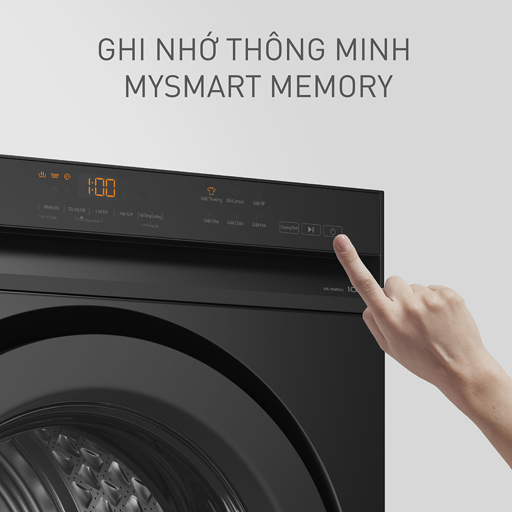 MySmart Memory ghi nhớ chương trình giặt yêu thích, giúp sử dụng nhanh chóng và tiện lợi