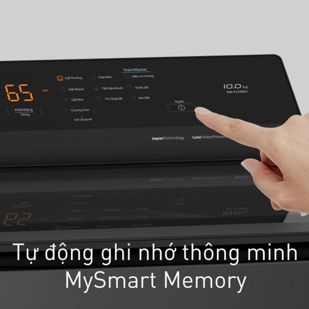 MySmart Memory ghi nhớ chương trình giặt thường dùng để sử dụng nhanh hơn