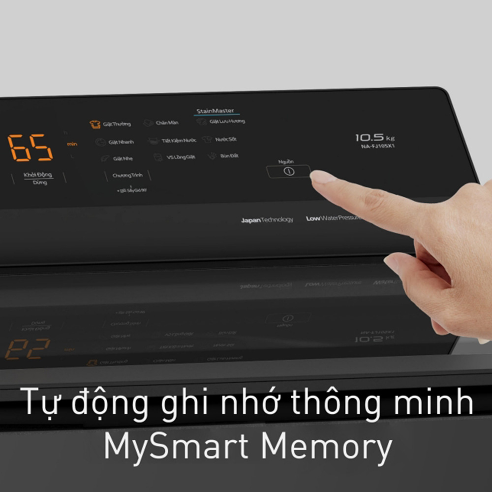 MySmart Memory ghi nhớ chương trình giặt thường sử dụng tiện lợi